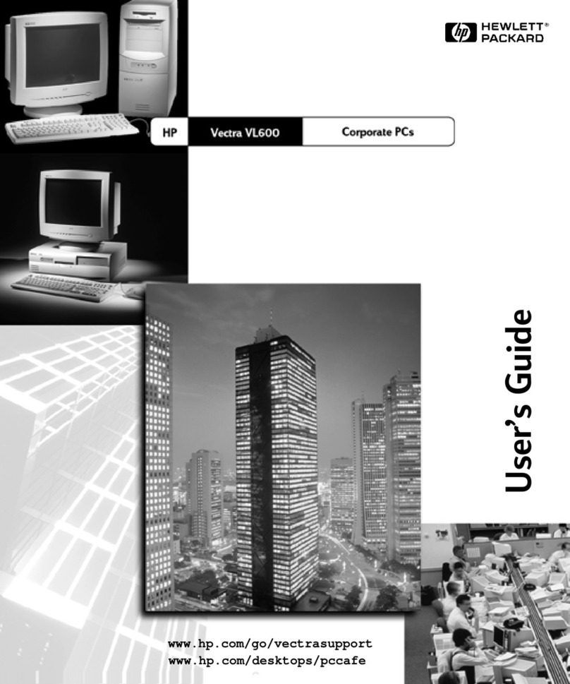 HP VL600 - Vectra - 128 MB RAM User manual