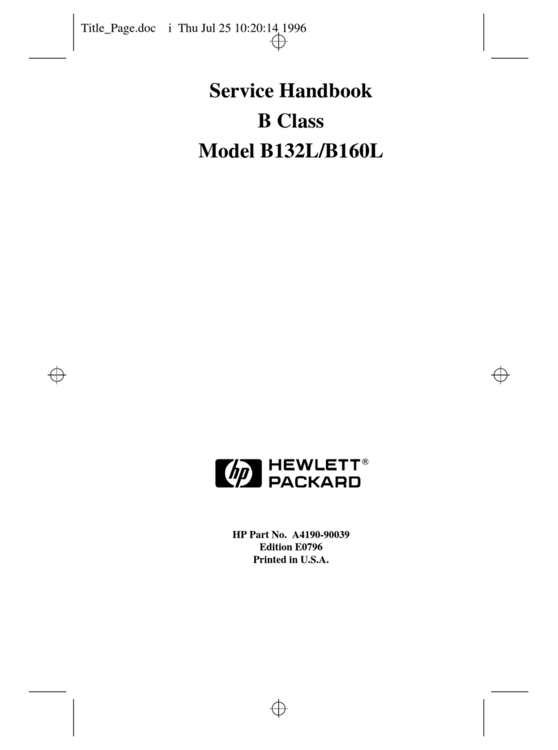 HP B160L Manual