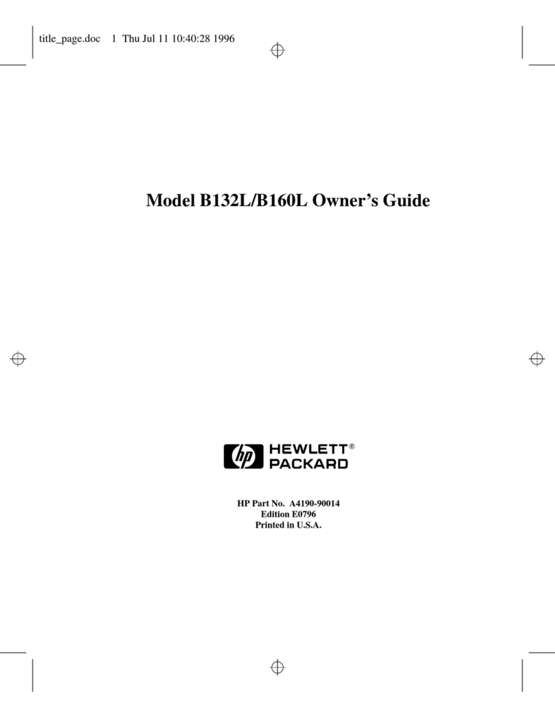 HP B132L+ User manual