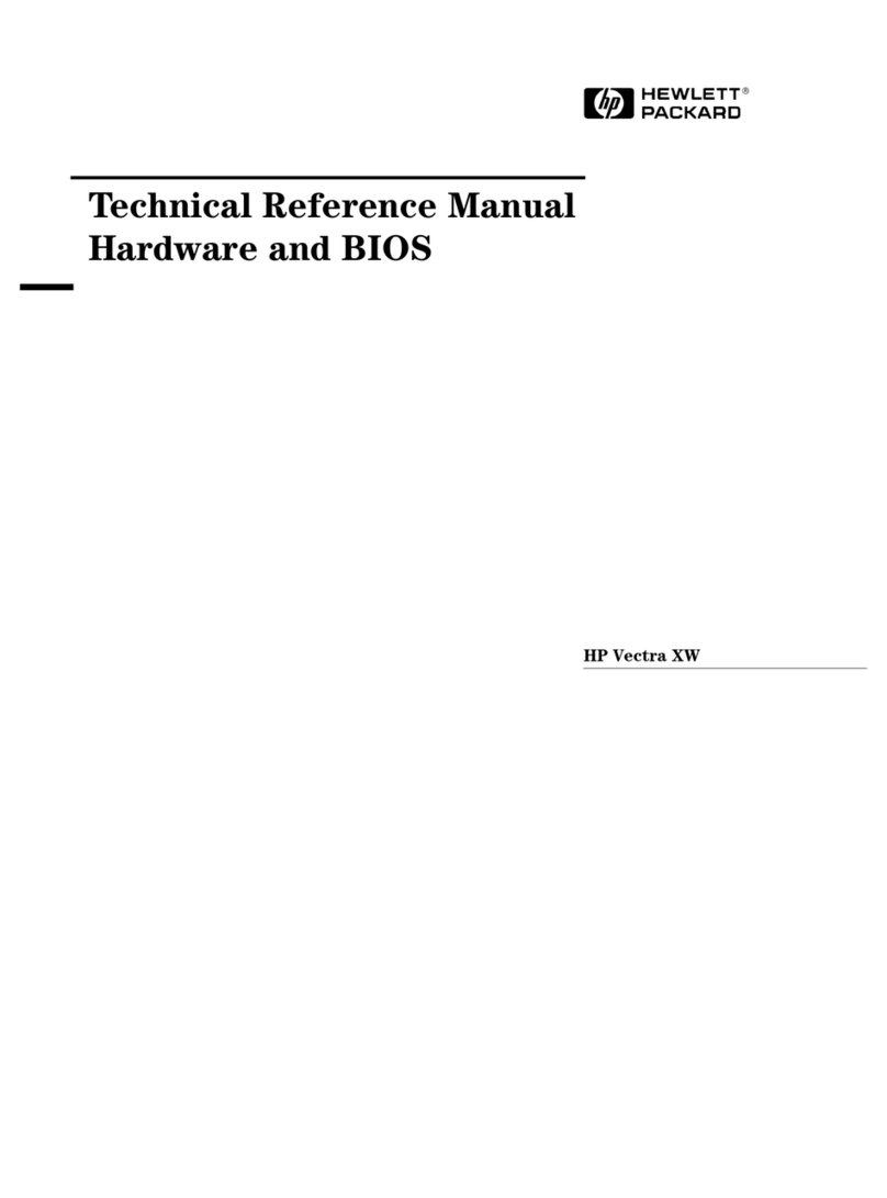 HP VECTRA XW Technical reference manual