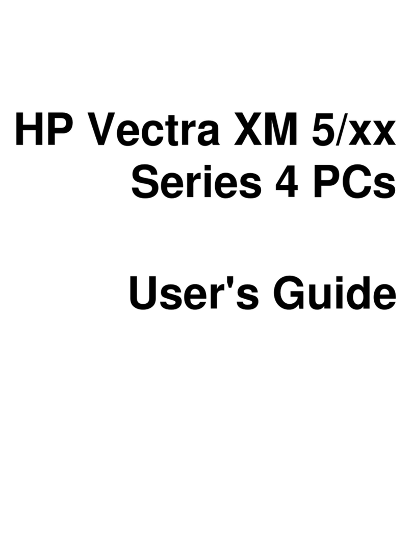 HP Vectra XM5 4 User manual