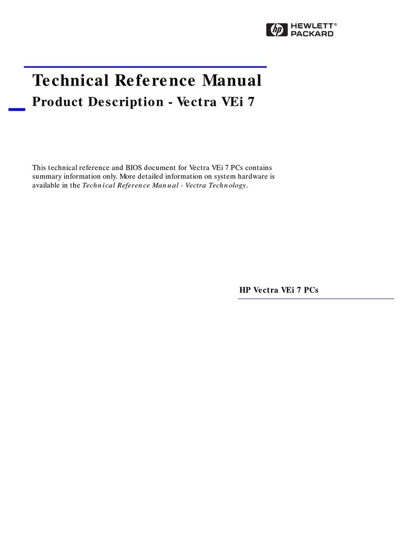 HP Vectra VEi 7 Product manual