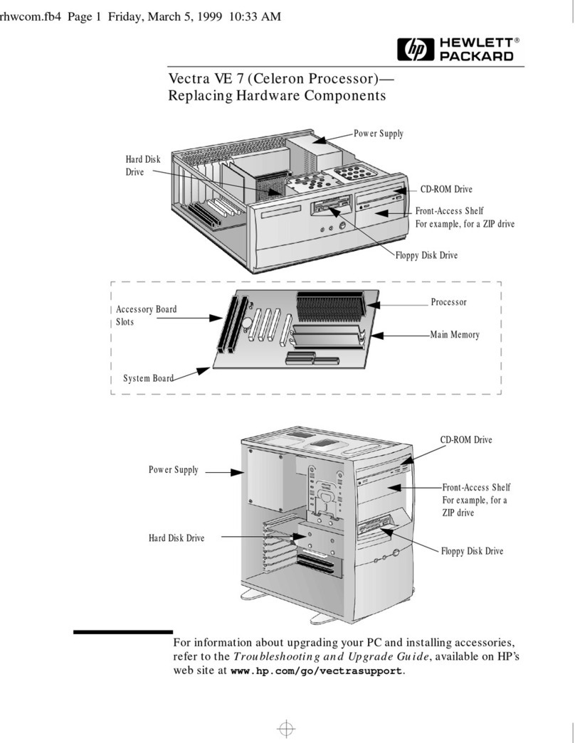 HP Vectra VE 7 Installation instructions