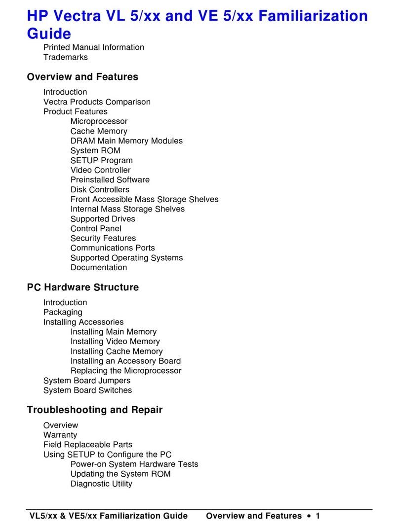 HP Vectra VE5 3 Manual