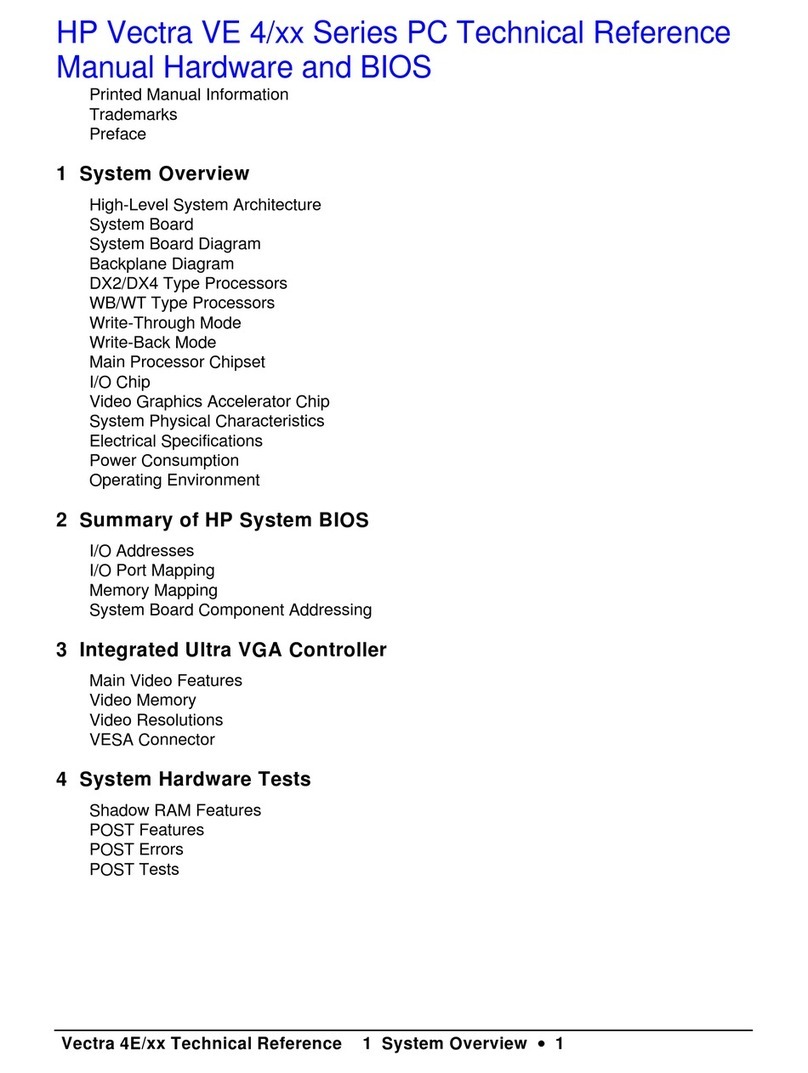 HP Vectra VE4 User manual
