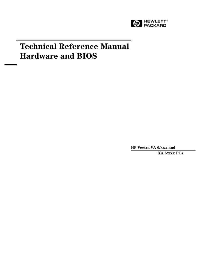 HP Vectra VA 6 Series Product manual