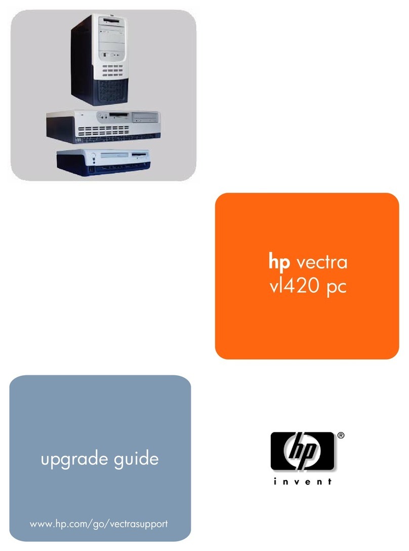 HP vectra vl420 Installation and operation manual