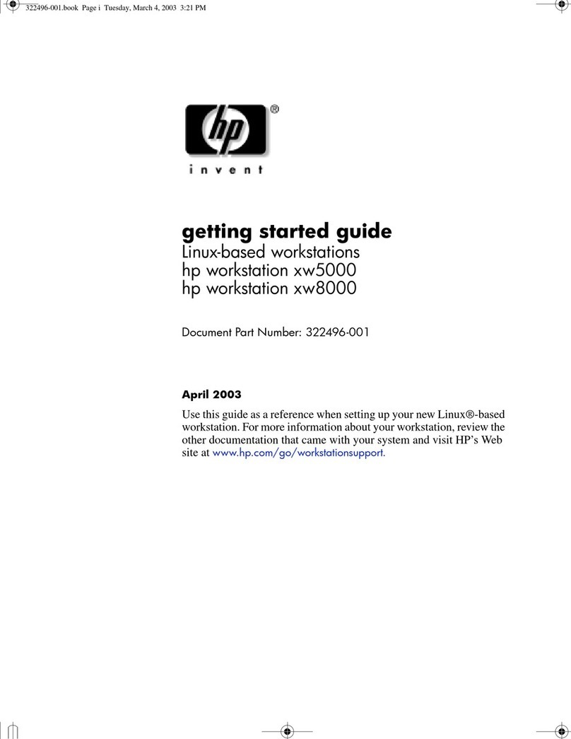 HP Xw5000 - Workstation - 512 MB RAM User manual