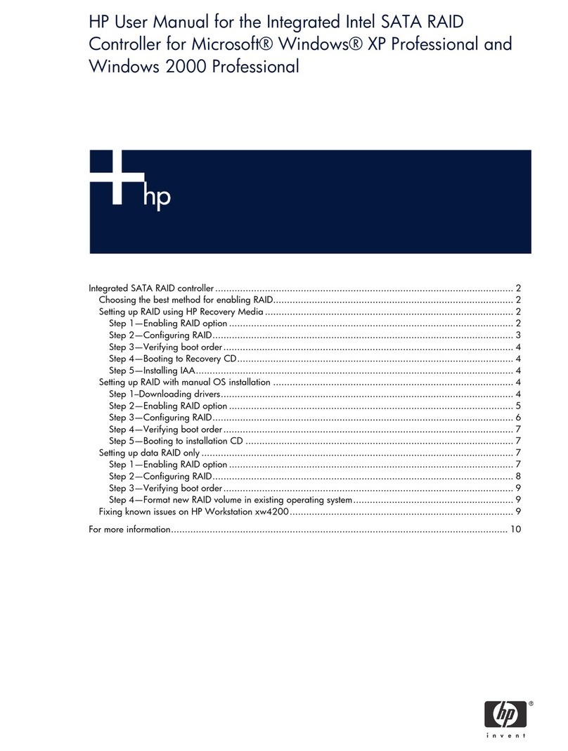 HP Xw4200 - Workstation - 1 GB RAM user manual