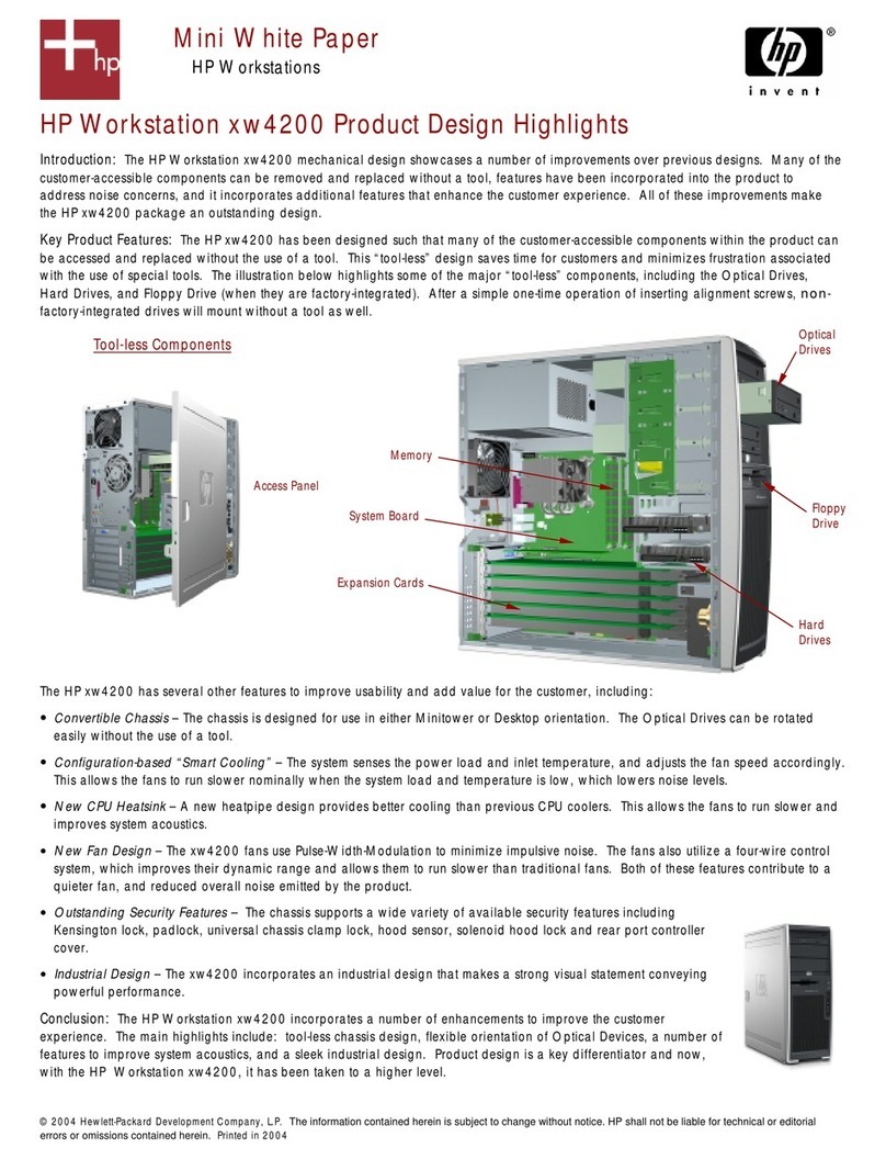 HP Xw4200 - Workstation - 1 GB RAM Quick reference guide