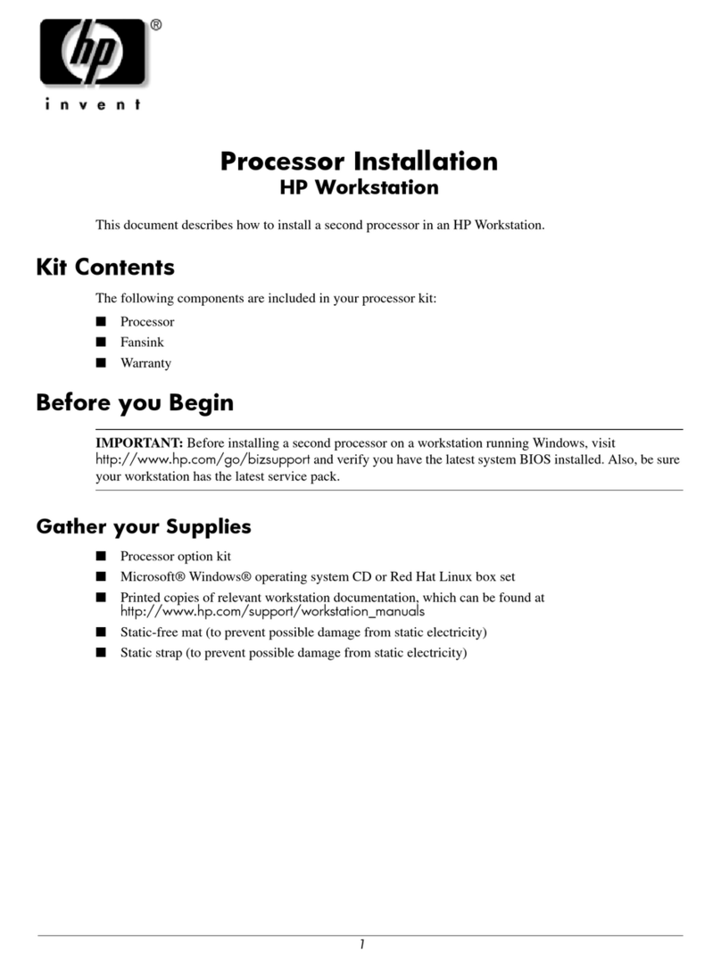 HP Xw4200 - Workstation - 1 GB RAM User manual