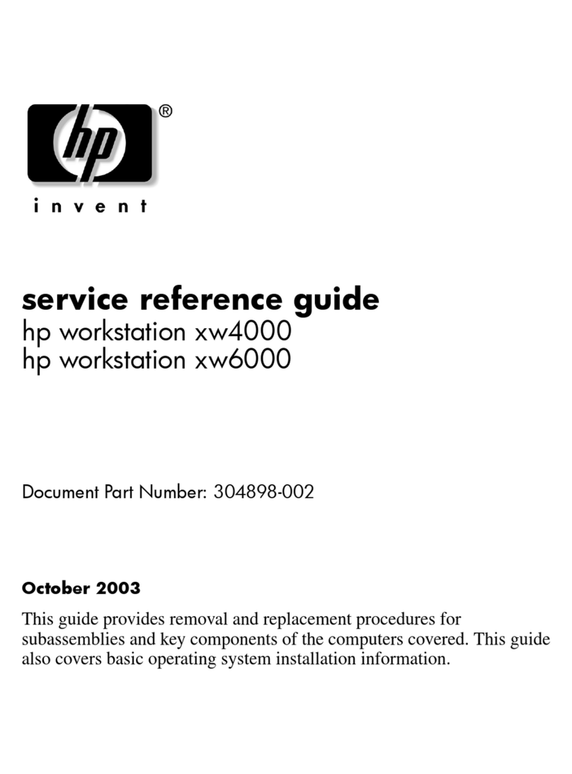 HP Workstation xw6000 User manual