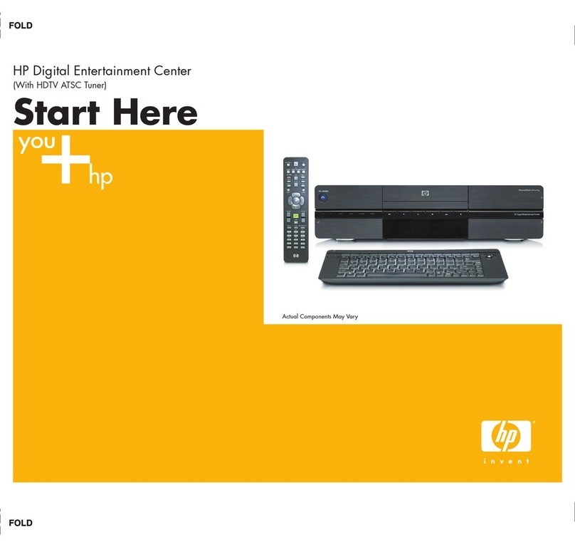 HP Z558 Entertainment Instruction Manual
