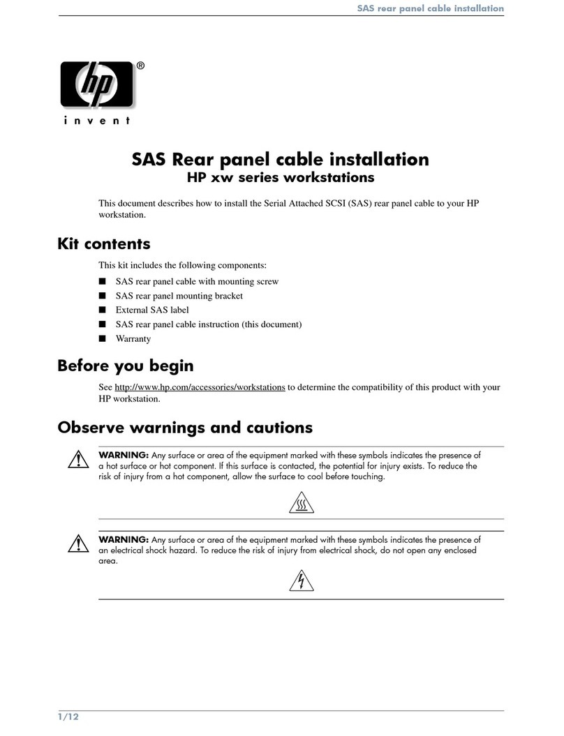 HP Xw8400 - Workstation - 4 GB RAM User manual