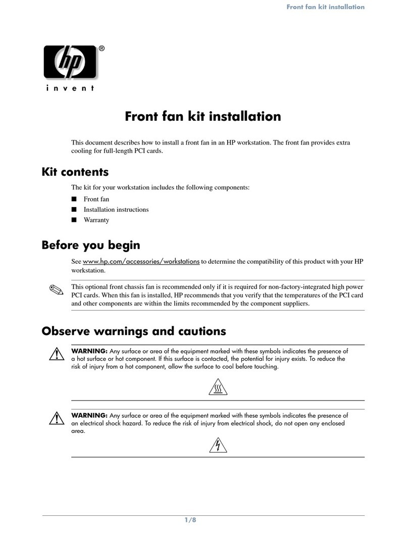 HP Xw8400 - Workstation - 4 GB RAM User manual