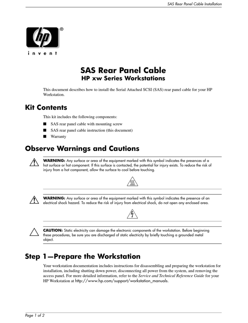 HP Xw8400 - Workstation - 4 GB RAM User manual