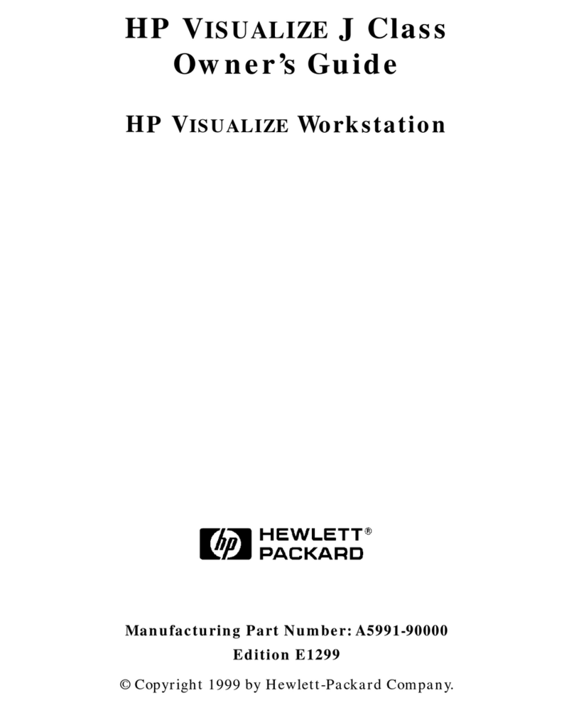 HP Visualize J5000 User manual HP Visualize J5000 User manual