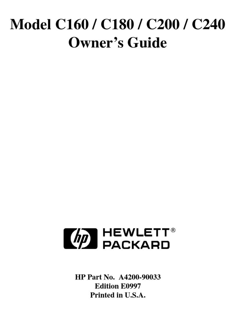 HP Visualize c160 User manual