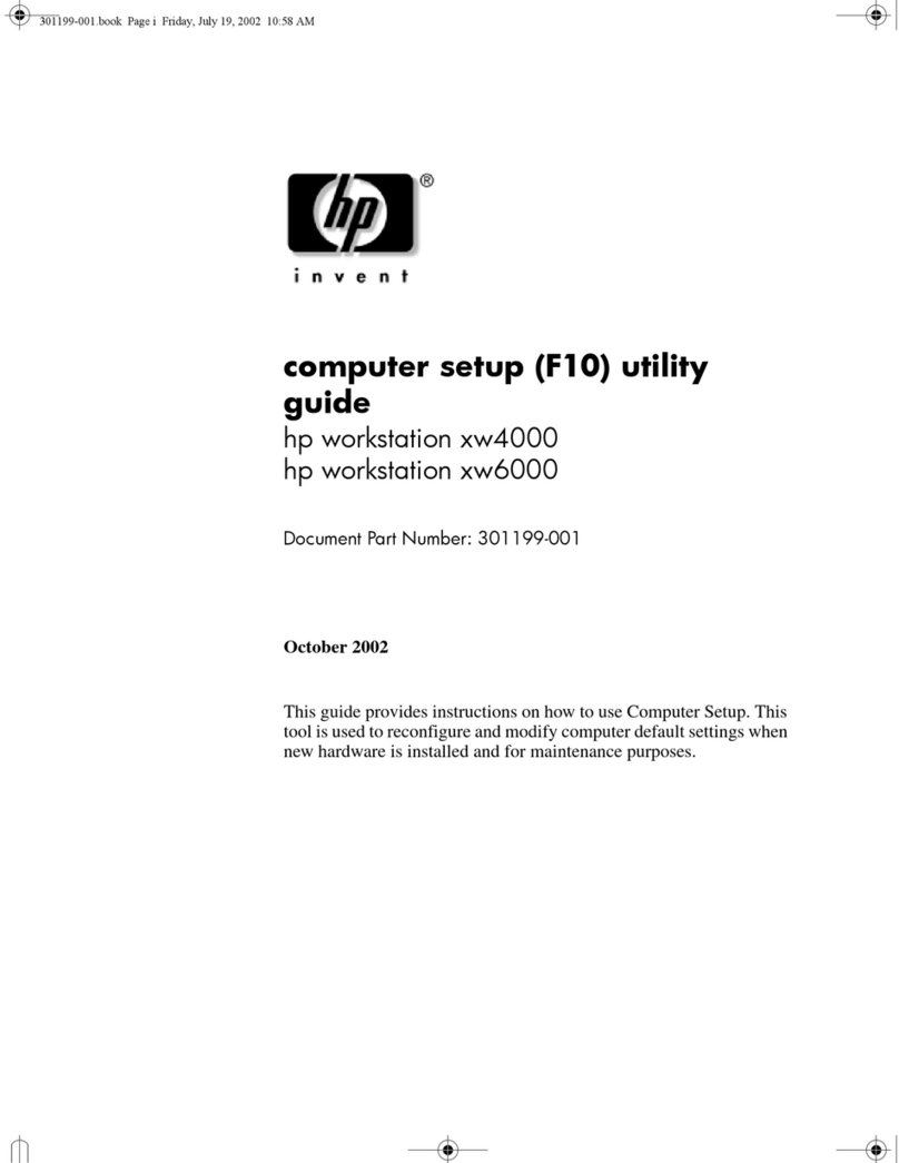 HP Workstation xw6000 Manual HP Workstation xw6000 Manual