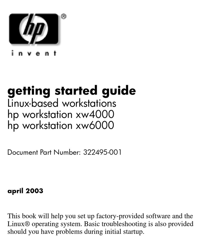 HP Workstation xw6000 User manual