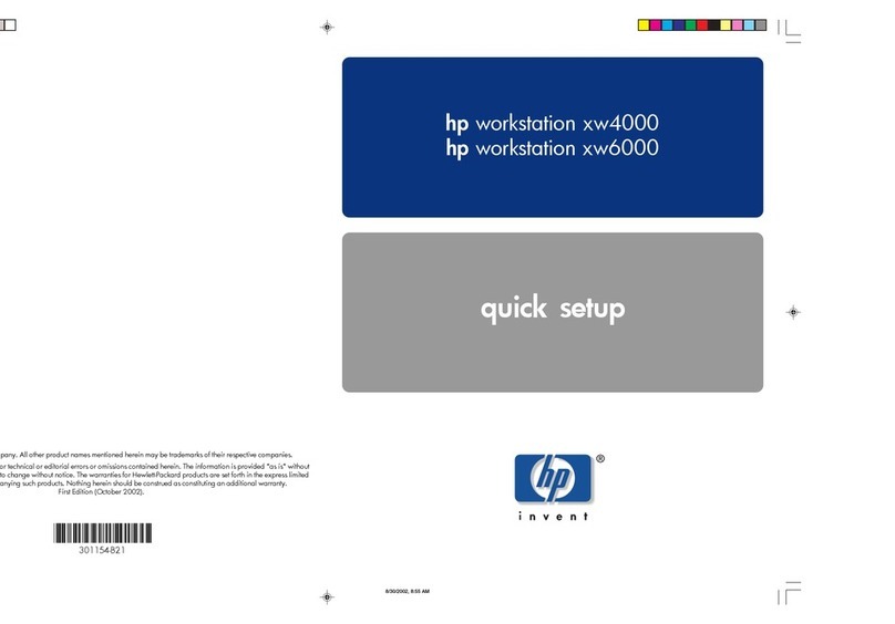 HP Workstation xw6000 Specification sheet