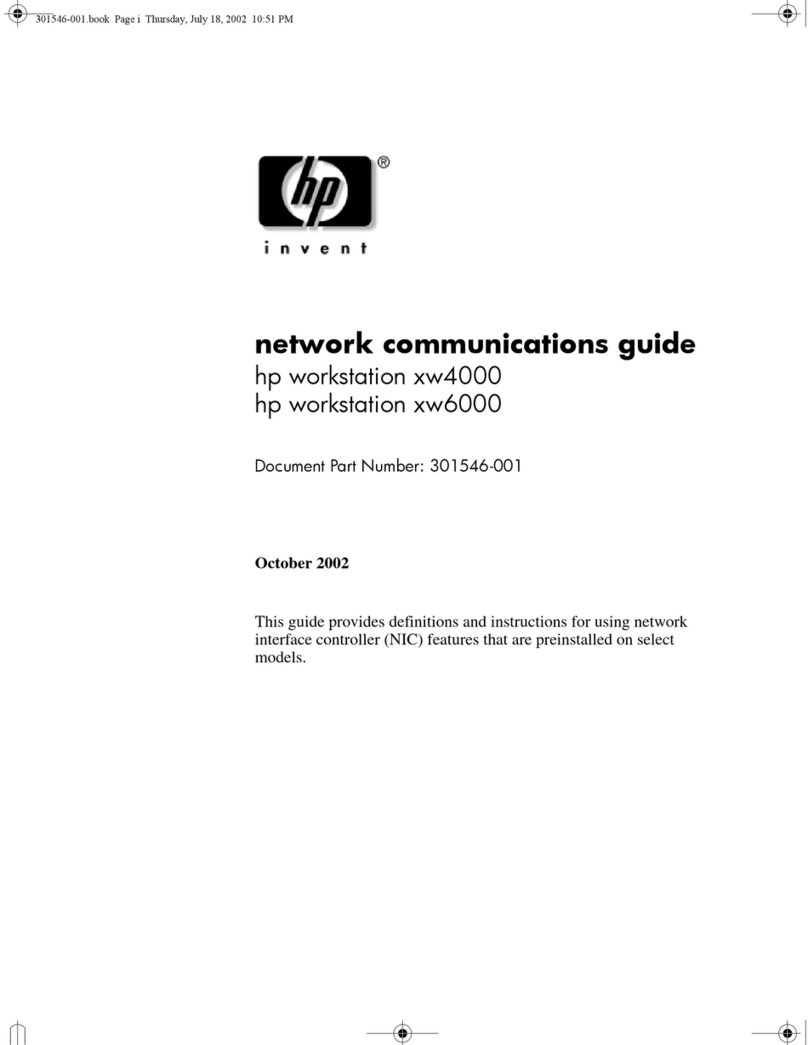HP Workstation xw6000 Installation and maintenance instructions
