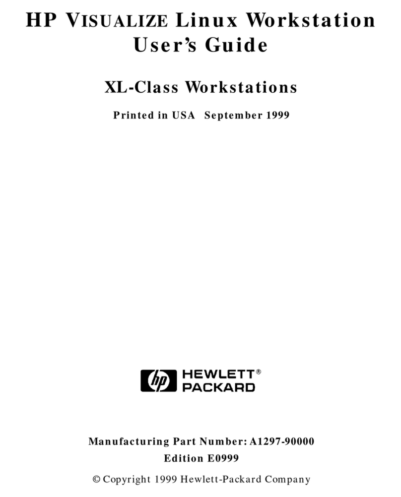 HP X Class 500/550MHz User manual