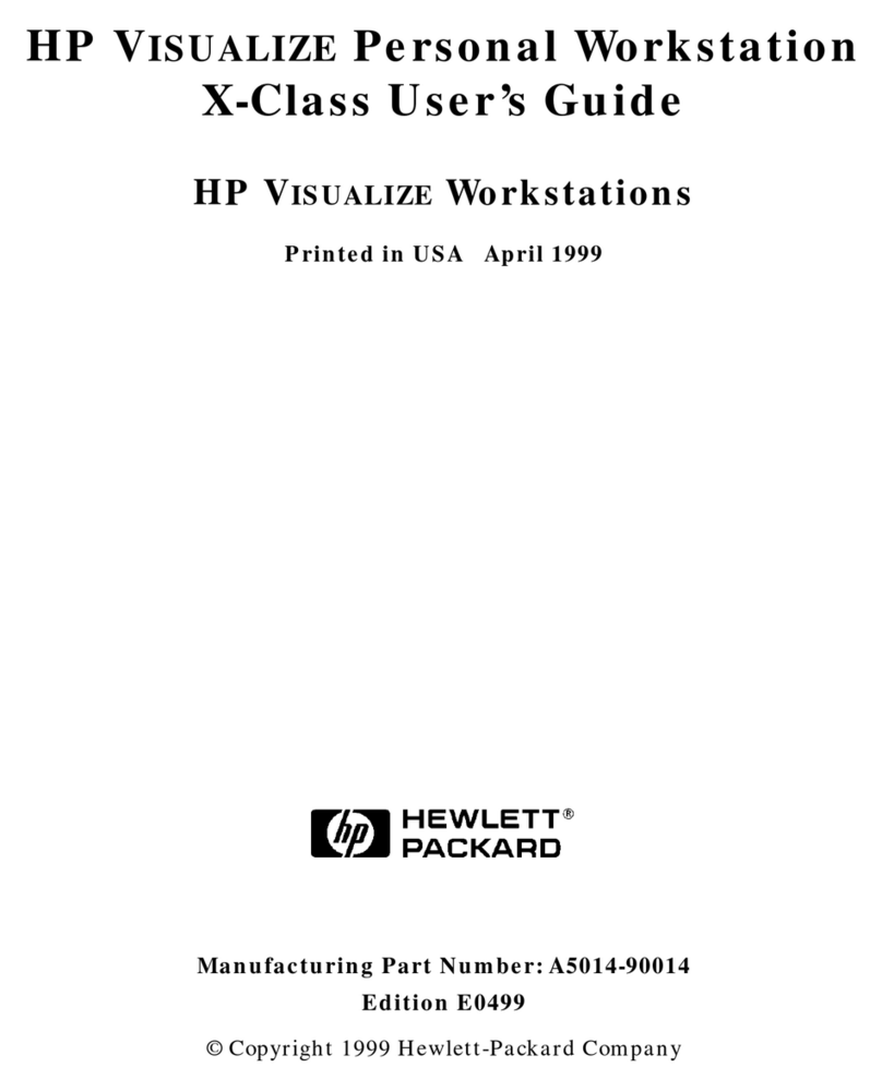 HP X Class 500/550MHz User manual