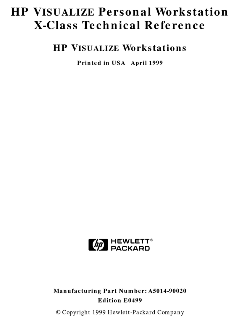 HP X Class 500/550MHz User manual
