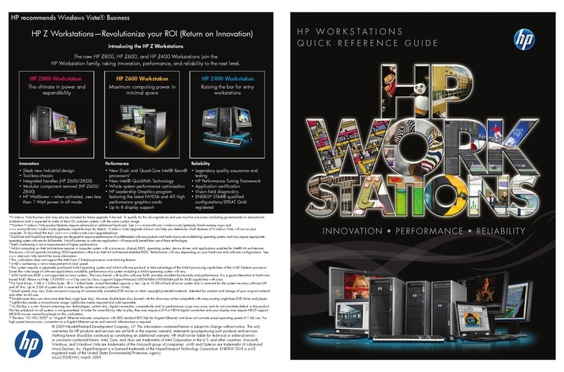 HP Z400 - Workstation User manual HP Z400 - Workstation User manual