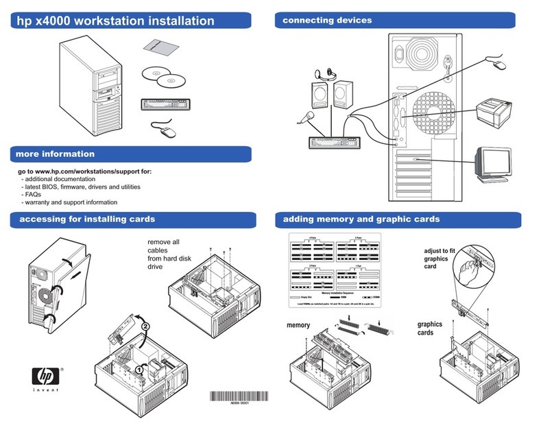 HP Workstation x4000 User manual