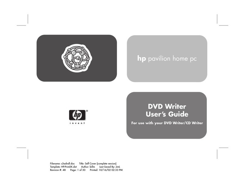 HP Pavilion t180 User manual