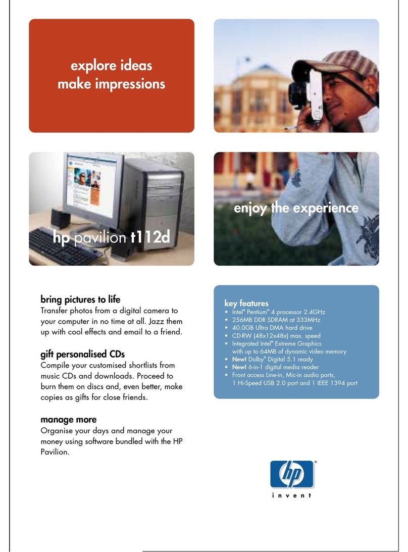 HP Pavilion t112 User manual