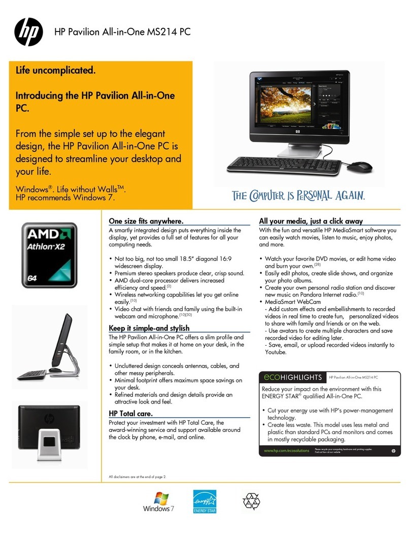 HP Pavilion MS214 User manual