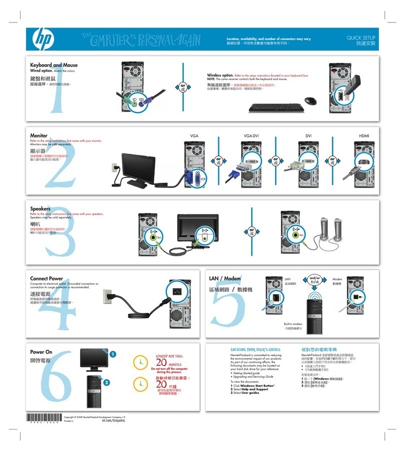 HP Pavilion m9500 User manual