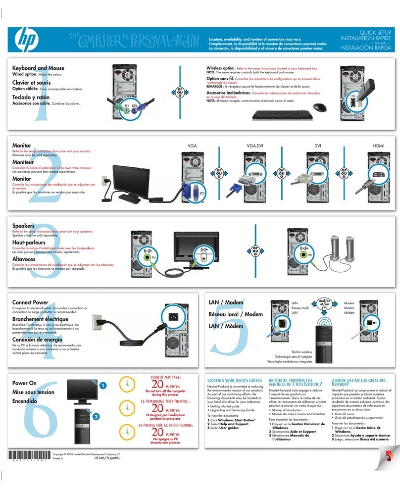 HP Pavilion m9515 User manual