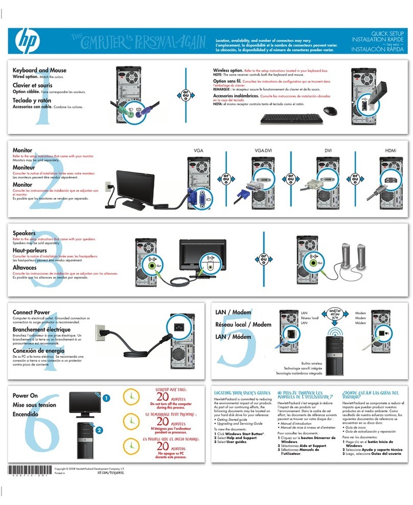 HP m9400f - Pavilion - Elite User manual