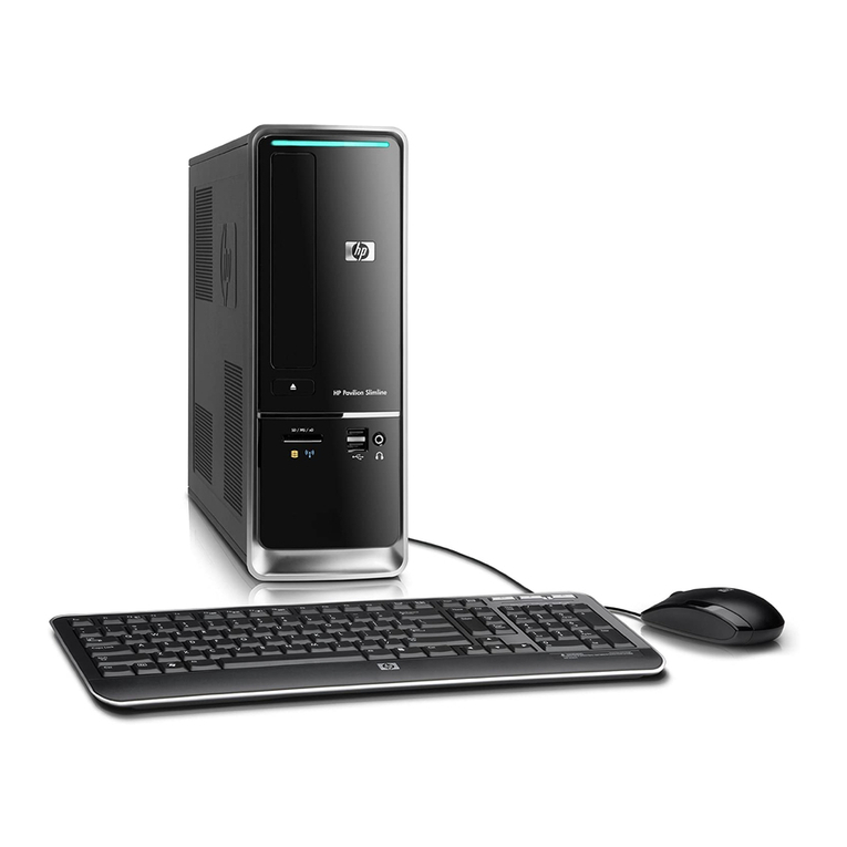 HP S5220F - Pavilion Slimline - Desktop PC User manual