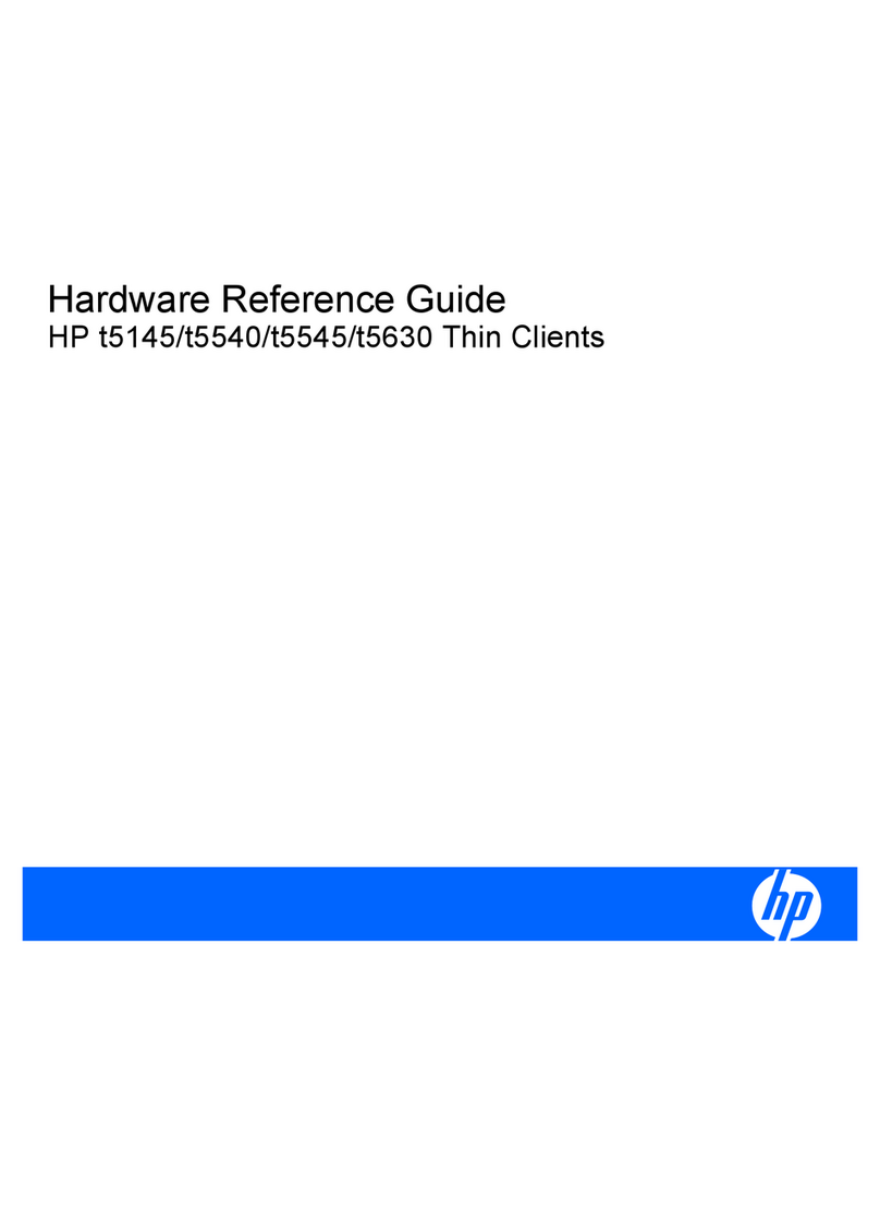 HP T5145 - Thin Client - Tower Operating and maintenance manual