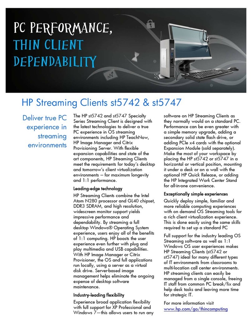 HP st5742 - Streaming Client User manual