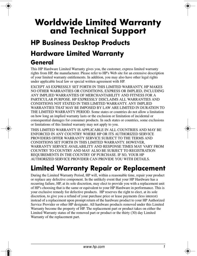 HP Rp5000 - Point of Sale System Use and maintenance manual