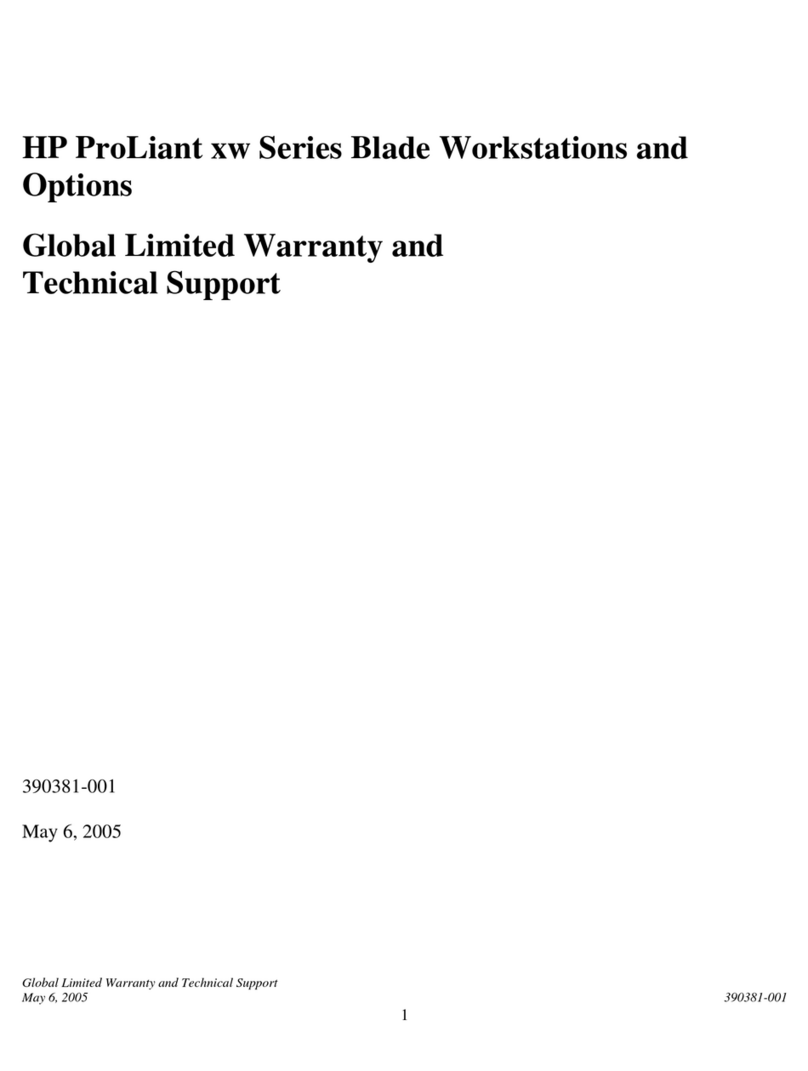 HP ProLiant xw25p User manual HP ProLiant xw25p User manual