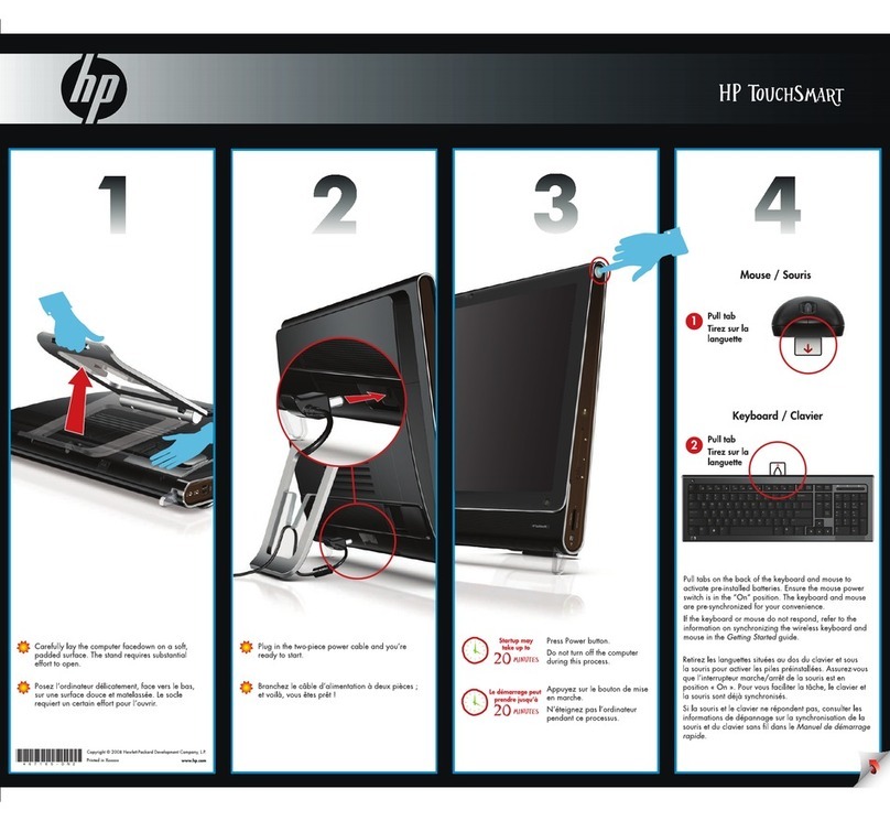 HP TouchSmart dx9000 quick start guide