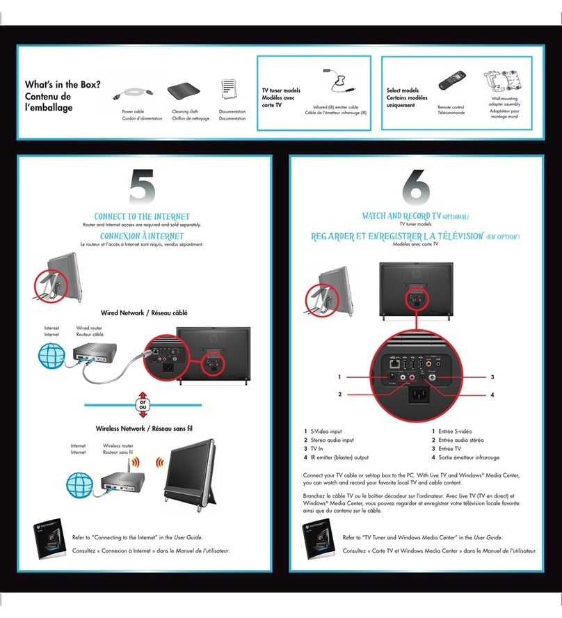 HP TouchSmart 300-1025 User manual