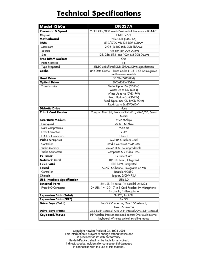 HP Pavilion t360 User manual