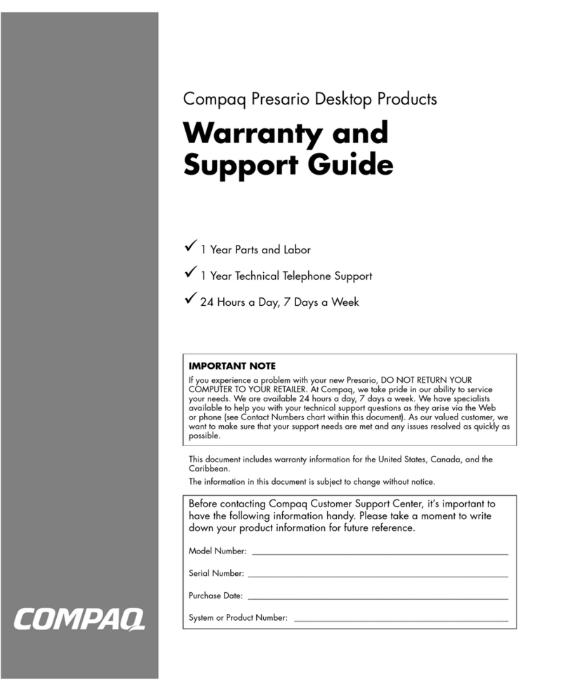 HP Presarion S7300CL Installation instructions