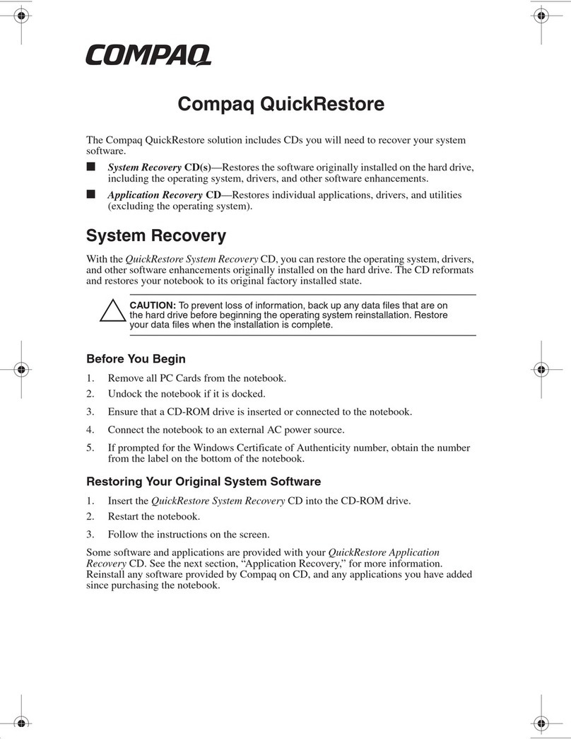 Compaq Compaq Presario Manual