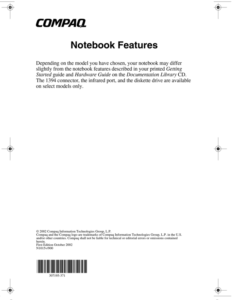 HP Compaq Presario User manual HP Compaq Presario User manual