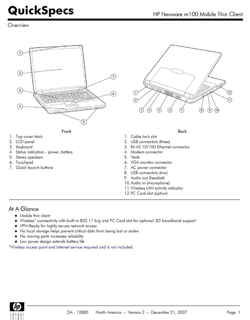 HP Neoware m100 Specifications