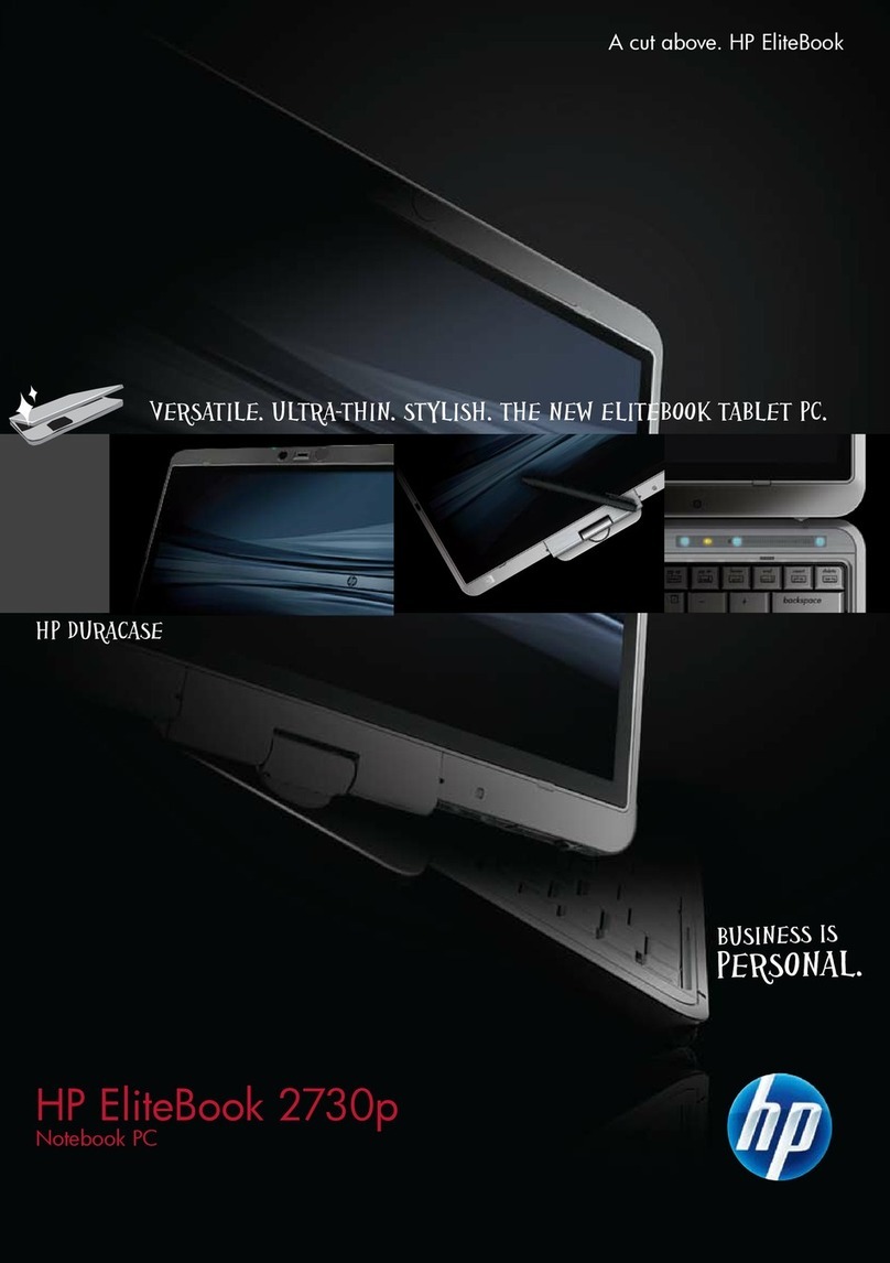 HP 2730p - EliteBook - Core 2 Duo 1.86 GHz User manual